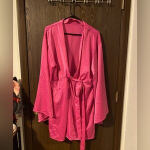 Nasty Gal size 18 pink tie dress